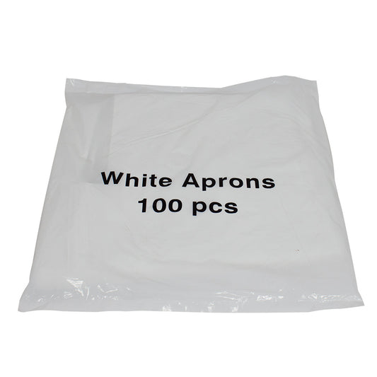 White Disposable Aprons (100)