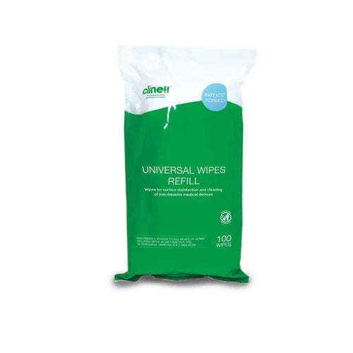 Clinell Universal Sanitising Wipes Refill Pk/100