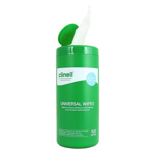 Clinell Universal Sanitising Wipes Tub/100