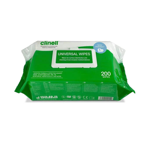 Clinell Universal Sanitising Wipes Pk/200
